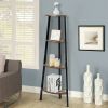4-Tier Industrial Corner Ladder Shelf Display Rack for Home Office
