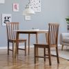 Set of 2 Dining Chairs with Solid Wooden Legs