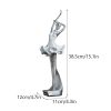 NORTHEUINS Resin Ballet Dancer Figurines for Interior Art Girl Statue Home Living Room Bedroom Entrance Display Decor Accessorie - A Silver