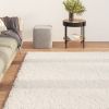 Washable Rug Soft Shaggy Cream 63"x90.6" Anti Slip - Cream