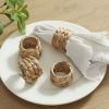 Better Homes & Gardens Natural Water Hyacinth Napkin Rings, Set of 4 - Better Homes & Gardens