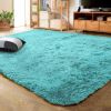 5.3x7.5 Feet Area Rug for Living Room Bedroom Balcony Non-slip Mat Floor Carpet for Indoor Home Decorative Light Blue - as Pic