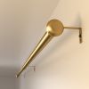 Curtain Rods for Windows 28 to 132 Inch Gold Curtain Rod 1 Inch Stainless Steel Rods with Adjustable Brackets - Gold - 48