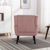 Modern Soft Velvet Material Ergonomics Accent Chair Living Room Chair Bedroom Chair Home Chair With Black Legs For Indoor Home - as Pic