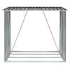 Garden Log Storage Shed Galvanized Steel 64.2"x32.7"x60.6" Anthracite - Anthracite