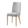 Taylor Chair With Natural Legs And Gray Fabric - as Pic