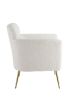 ACME Connock Accent Chair, White Faux Sherpa AC00124 - as Pic
