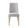 Taylor Chair With Natural Legs And Gray Fabric - as Pic