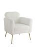 ACME Connock Accent Chair, White Faux Sherpa AC00124 - as Pic