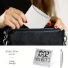 1pc, Foldable Digital Alarm Clock with Calendar, Temperature, and Battery Operation - Perfect for Bedroom, Living Room, and Office - 1pc