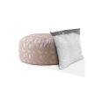Indoor BUSTER Blush Round Zipper Pouf - Cover Only - 24in dia x 20in tall - as Pic