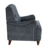Butner Tufted Arm Chair - Navy - as Pic