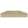 Bookshelf Boards 4 pcs Sonoma Oak 15.7"x3.9"x0.6" Engineered Wood - Brown
