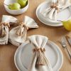 Better Homes & Garden Bead and Tassel Napkin Rings, Natural, 2.5"W x 6"L, 4 Pieces - Better Homes & Garden