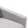 Modern Upholstered Rocker Nursery Chair Plush Seating Glider Swivel Recliner Chair, Gray - as Pic