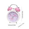 Candy-colored Night Light Alarm Clock Creative Fruit Alarm Clock Silent Student Bedside Cute Ornaments - Green (batteries Not Included)