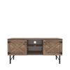 Loft Wood 2 Cupboards Vintage TV Stand - as Pic