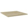 Bookshelf Boards 4 pcs Sonoma Oak 15.7"x15.7"x0.6" Engineered Wood - Brown