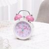 Candy-colored Night Light Alarm Clock Creative Fruit Alarm Clock Silent Student Bedside Cute Ornaments - Green (batteries Not Included)