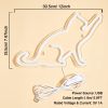 1pc LED Neon Sign Cat-shaped Night Lights, 5V USB Power Supply Neon Lamp With 2 Hooks For Home Bedroom Dorm Party - Warm Yellow