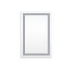 Frameless Rectangular LED Light Bathroom Vanity Mirror - 24*36