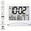 1pc, Foldable Digital Alarm Clock with Calendar, Temperature, and Battery Operation - Perfect for Bedroom, Living Room, and Office - 1pc