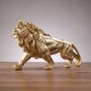 Golden Lion King Resin Ornament Home Office Desktop Animal Statue Decoration Accessories Living Room Home Decoration Ornament - Lion king