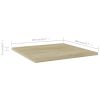 Bookshelf Boards 4 pcs Sonoma Oak 15.7"x15.7"x0.6" Engineered Wood - Brown
