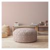 Indoor BUSTER Blush Round Zipper Pouf - Cover Only - 24in dia x 20in tall - as Pic