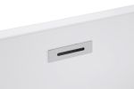 Acrylic Freestanding Bathtub-Acrylic Soaking Tubs, Oval Shape Freestanding Bathtubs With Chrome Overflow and Pop Up Drain - Gloss White