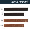 60" Rustic Wood Fireplace Mantel,Wall-Mounted & Floating Shelf for Home Decor - as Pic
