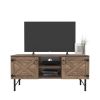 Loft Wood 2 Cupboards Vintage TV Stand - as Pic