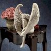 1pcs Sorrow Angel Statue Crafts; Pure White Love Angle With Wings Sculpture Ornaments; For Home Decor Bedroom Office Garden Tabletop - Angel